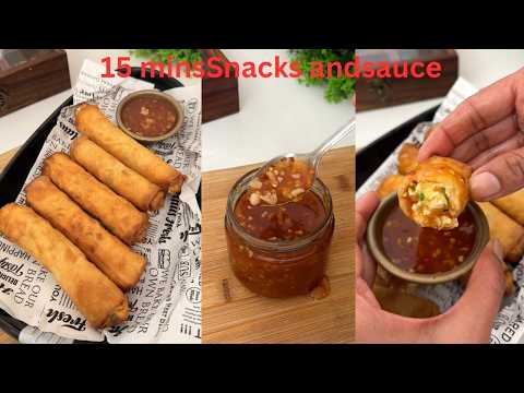 Cripsy Rolls जिसे 15 दिन तक Store भी कर सकते हो Cheese Corn Roll & Sweet Chilli Sauce