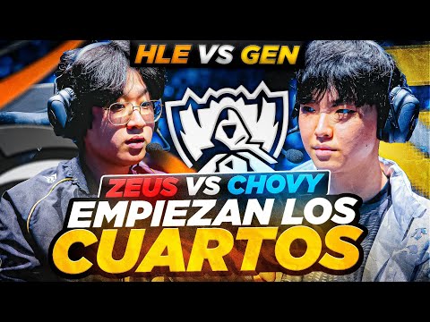 CHOVY vs ZEUS SE ENFRENTAN LOS MEJORES DE KR!! // HLE vs GEN G (Worlds 2025) *Cuartos*