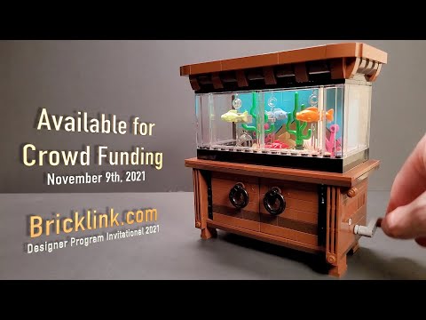 Vidéo LEGO Bricklink 910015 : Aquarium à mouvement d'horlogerie