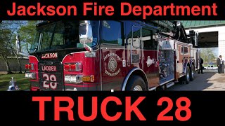 preview picture of video 'Jackson Fire Department - Truck 28'