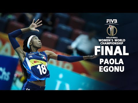 TOP 20 Powerful SPIKE by Paola Egonu l Italian Volleyball World Championship 2018 (FINALS)