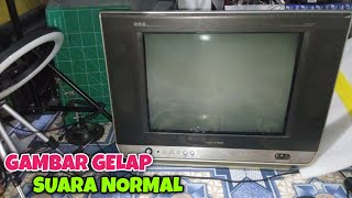 Download lagu Analisa & Perbaikan TV Tabung Polytron gambar gelap suara ada mp3