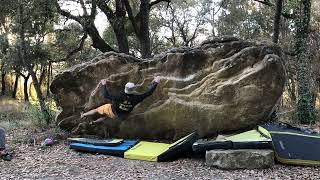 Video thumbnail of La trave del Leprós, 6b. Savassona