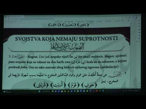 ILUSTRIRANI TEDŽVID 32. DIO-Razlike između harfova SAKIN, MUKALKAL i MUTEHARRIK, svojstvo KALKALE