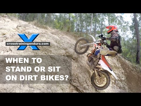When to stand and sit on dirt bikes︱Cross Training Enduro