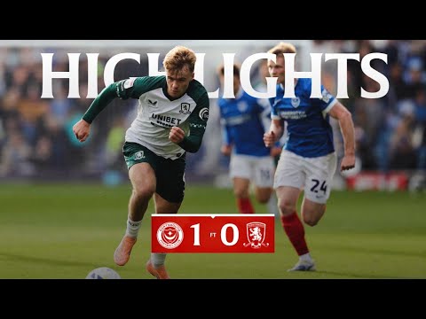 Match Highlights | Portsmouth 1 Boro 0 | Matchday 9