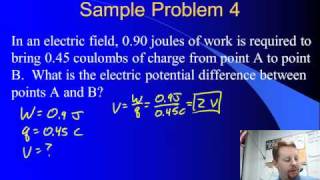 High School Physics - Electric Potential Difference