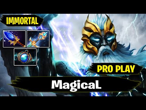 Zeus Mid 7.27d Pro Gameplay by MagicaL IMMORTAL Rank Dota 2
