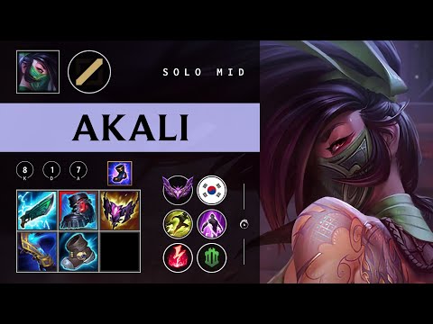 Akali Mid vs Twisted Fate - KR Master Patch 26.01