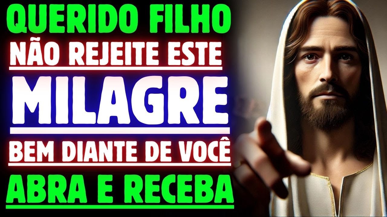 (🔔URGENTE!) Jesus diz: DEUS vai revelar algo incrível HOJE! ABRA COM FÉ!