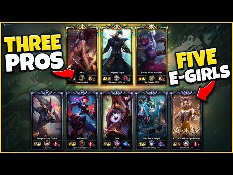3 BEST ONE-TRICKS WORLD VS. 5 E-GIRL STREAMERS (8 DIFFERENT POVS) Ft. Karasmai - League of Legends
