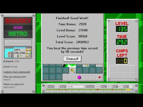 Sharky Goes Retro | Chip's Challenge | Episode #8 (Levels 130-136)