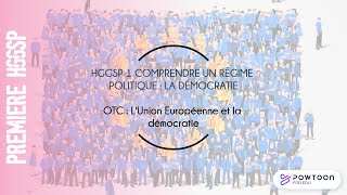 HGGSP Première L'Union Européenne et la démocratie