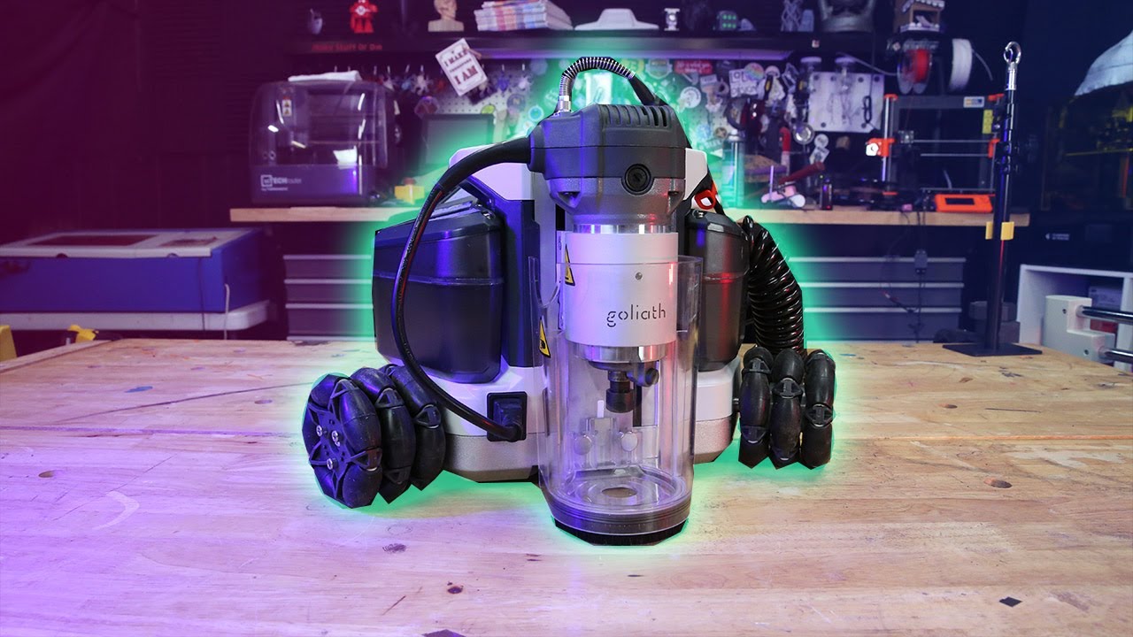 First Look: The Goliath CNC Robot - Cuts full sheets but fits in a backpack