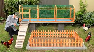 3 days to self build my own 2in1 chicken coop and the perfect result