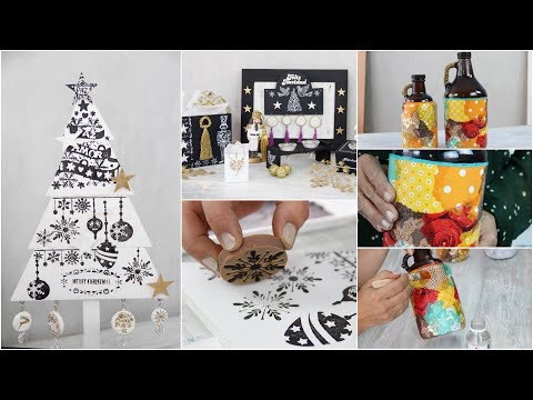 ManosalaObraTv 2018 Program 93 - Decoupage on Glass - Christmas - Blue Stamps