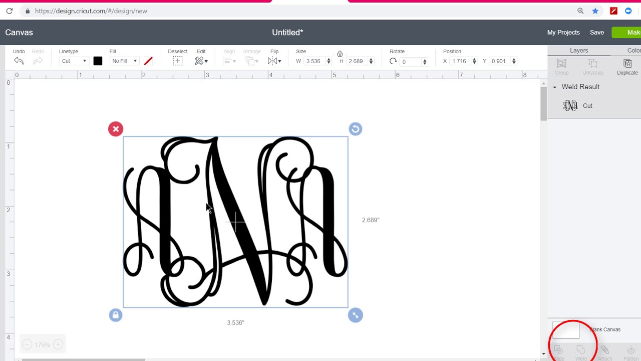 Monograms Using the FREE Vine Font