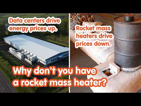 Energy Costs, Data Centers, and Rocket Mass Heaters Explained