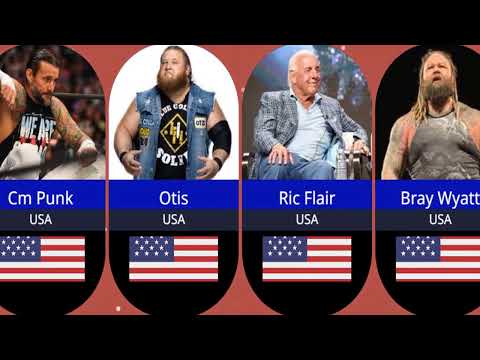 52 BEST WWE wrestler's country name 2023