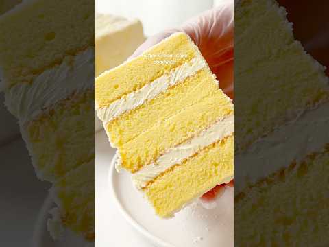 Will you try these butter cream cake sandwich? #recipe #cakesandwich