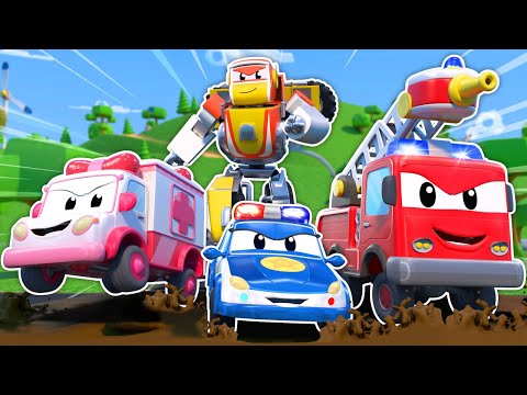 Mud-Notfall! Die Autos stecken fest! Hilfe, Rettungsteam! 🚨 | Robofuse