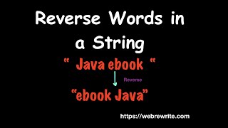 YouTube video 'Reverse Words in a String | LeetCode 151 | Reverse String Word by Word | Multiple Approaches'