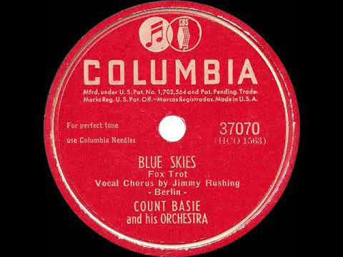 1945 Count Basie - Blue Skies (Jimmy Rushing, vocal)