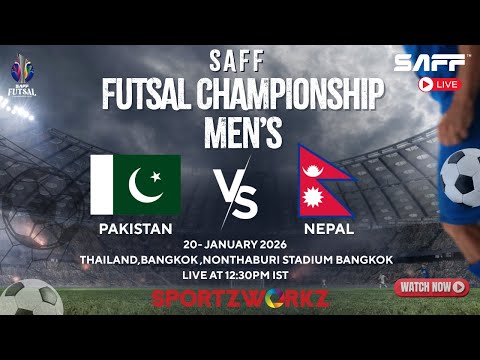 LIVE |SAFF Men’s Futsal Championship 2026 | Day 4 – Match 1 | Pakistan vs Nepal