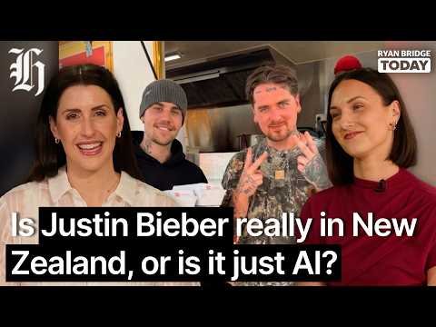 Thumbnail for Is Justin Bieber really in New Zealand, or is it just AI? | Ryan Bridge TODAY