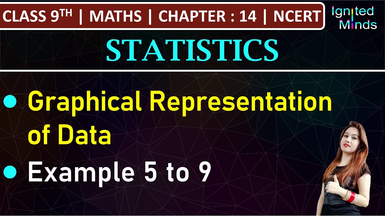 Class 9th Maths | Graphical Representation of Data | Example 5 to 9 | Chapter 14 : Statistics
