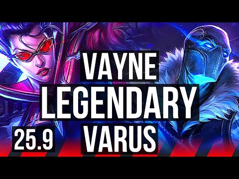 VAYNE vs VARUS (TOP) | 74% winrate, Legendary | EUW Challenger | 25.9