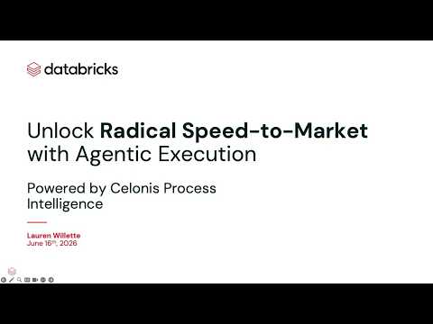 Watch: Unlock radical speed-to-market with agentic execution powered by Celonis Process Intelligence