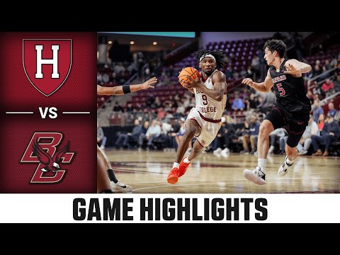 Harvard vs. Boston College Game Highlights | 2025-26 ACC Men's Basketball