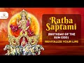 Ratha Saptami (Birthday of the Sun God) 2023: Revitalize Your Life