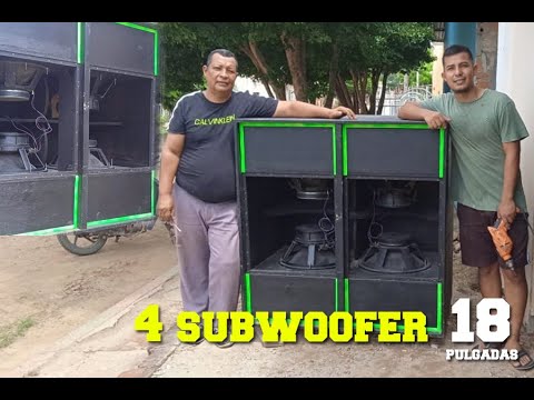 probando 4 POTENTES SUBWOOFER de 18 PULGADAS