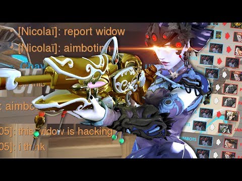 When the enemies think you're CHEATING on Widowmaker and tries to DIVE you - Overwatch