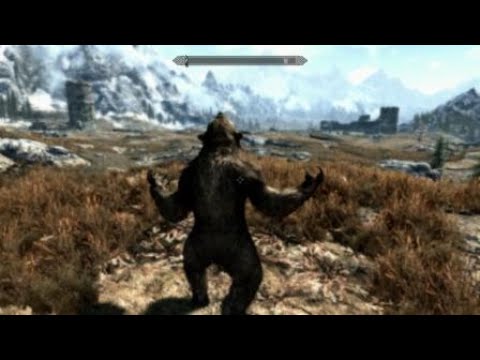 Werebear transformation in Skyrim