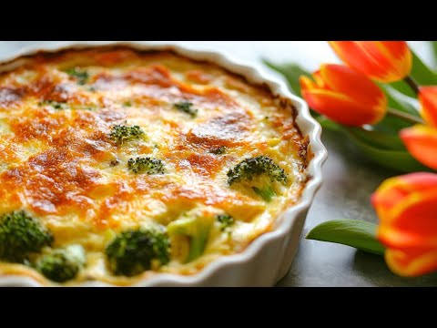 Broccoli noodle casserole has never been so delicious and easy! Broccoli recipe couldn't be quicker