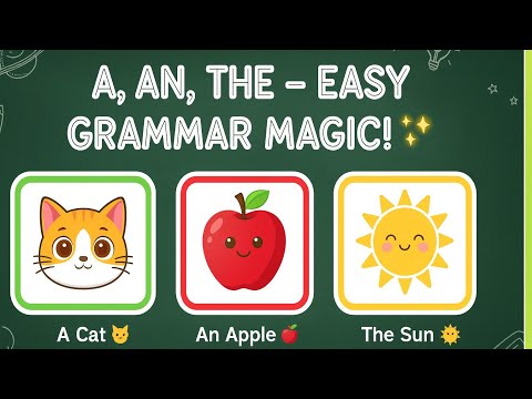 Fix A/An/The Errors Fast: English Articles Made Simple l Educational video