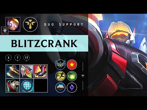 Blitzcrank Support vs Poppy - VN Challenger Patch 25.24