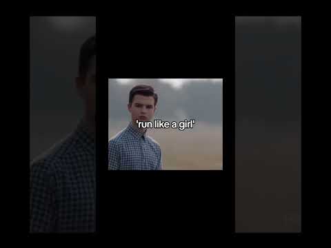 Run like a girl! 🤣 #fyp #viral #trend #youngsheldon #funny