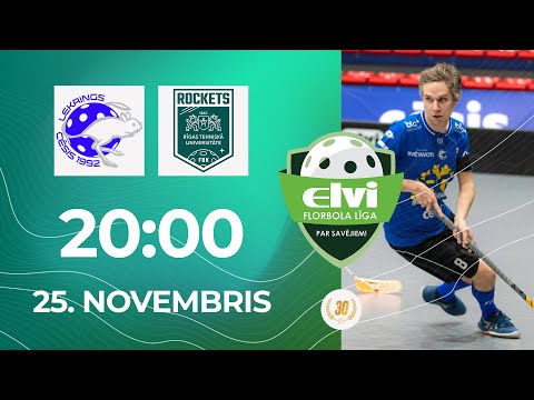 🎥 ELVI florbola līga: Lekrings - RTU/Rockets (25.11.2022)