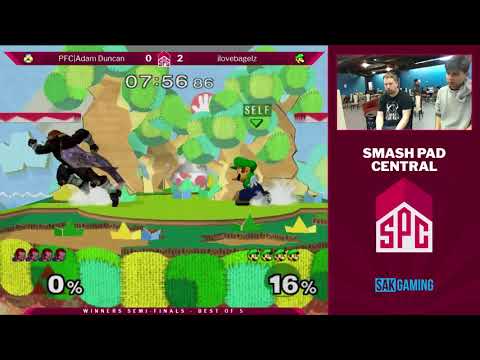 SPC 82 Winners Semis - PFC|Adam Duncan (Sheik) vs ilovebagelz (Luigi)