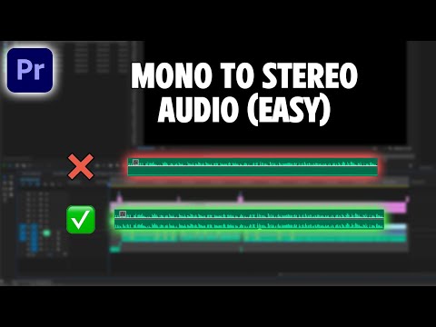 Der EINFACHSTE Weg, Mono-Audio in Stereo-Audio umzuwandeln | Premiere Pro 2023