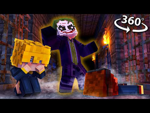 Escaping the JOKER in 360! - Minecraft VR Video