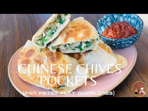 How to make Crispy Chinese Chives Pockets  | Chive Dumplings  | Vegan Dumplings Recipe