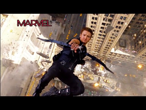 Hawkeye "I Got Him" Scene - New York Battle Scene - The Avengers (2012) Movie Clip