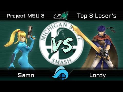 Project MSU 3 Top 8 Losers - Samn (Zero Suit Samus) vs. Lordy (Ike)