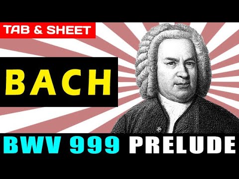 TAB/Sheet: Bach's BWV 999 Prelude in D Minor [PDF + Guitar Pro + MIDI]