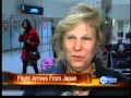 Flight Arrives From Japan